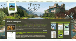Desktop Screenshot of parcodelserio.it