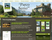 Tablet Screenshot of parcodelserio.it